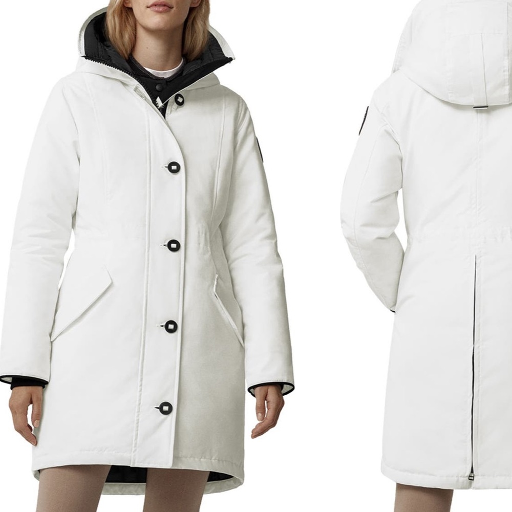 White Canada Goose Parka